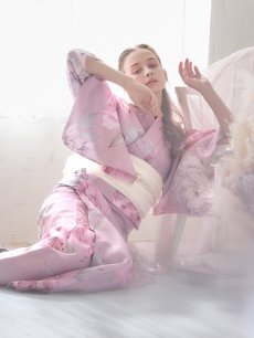 画像16: 【即日発送】【浴衣】大人スウィート/ピンク地に大柄牡丹浴衣 【浴衣3点セット 浴衣/帯/下駄】 [YMT] (16)