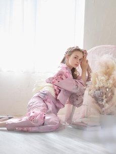 画像17: 【即日発送】【浴衣】大人スウィート/ピンク地に大柄牡丹浴衣 【浴衣3点セット 浴衣/帯/下駄】 [YMT] (17)