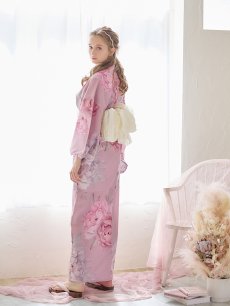 画像22: 【即日発送】【浴衣】大人スウィート/ピンク地に大柄牡丹浴衣 【浴衣3点セット 浴衣/帯/下駄】 [YMT] (22)