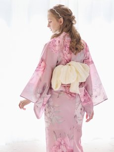 画像23: 【即日発送】【浴衣】大人スウィート/ピンク地に大柄牡丹浴衣 【浴衣3点セット 浴衣/帯/下駄】 [YMT] (23)