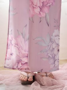 画像7: 【即日発送】【浴衣】大人スウィート/ピンク地に大柄牡丹浴衣 【浴衣3点セット 浴衣/帯/下駄】 [YMT] (7)