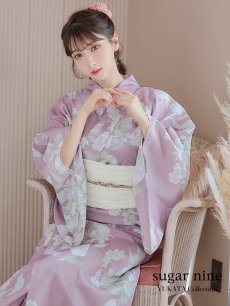 画像1: 【浴衣セール！】【即日発送】【浴衣】大胆な牡丹が咲き誇るピンク地浴衣 【浴衣3点セット 浴衣/帯/下駄】 【YMT】 (1)