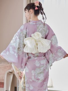 画像7: 【浴衣セール！】【即日発送】【浴衣】大胆な牡丹が咲き誇るピンク地浴衣 【浴衣3点セット 浴衣/帯/下駄】 【YMT】 (7)