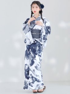 画像13: 【即日発送！】Riuコラボ 水彩グラデーション椿浴衣 [YMT] (13)