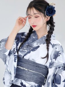 画像5: 【即日発送！】Riuコラボ 水彩グラデーション椿浴衣 [YMT] (5)