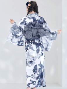 画像8: 【即日発送！】Riuコラボ 水彩グラデーション椿浴衣 [YMT] (8)