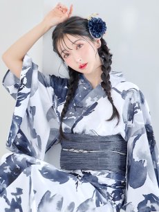 画像9: 【即日発送！】Riuコラボ 水彩グラデーション椿浴衣 [YMT] (9)