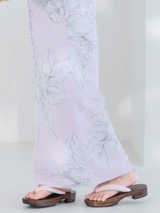 画像7: 【即日発送！】Riuコラボ ライトピンクx百合リボン浴衣 しわラメ帯 [YMT] (7)