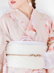 画像17: 【即日発送】くすみピンクスウィート牡丹浴衣 【浴衣3点セット 浴衣/帯/下駄】 [YMT] (17)