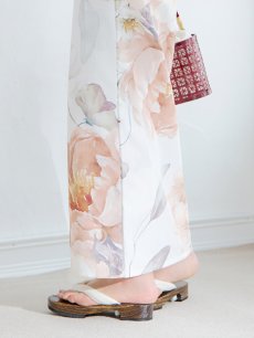 画像17: 【即日発送】アプリコットピンク牡丹浴衣 【浴衣3点セット 浴衣/帯/下駄】 [YMT] (17)