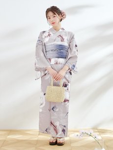 画像11: 【即日発送】【浴衣セール！】ロマンティックピオニー浴衣 【浴衣3点セット 浴衣/帯/下駄】 [YMT] (11)