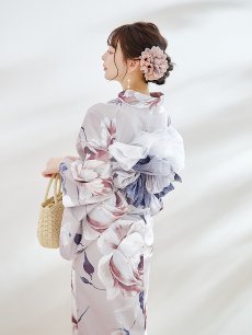 画像13: 【即日発送】【浴衣セール！】ロマンティックピオニー浴衣 【浴衣3点セット 浴衣/帯/下駄】 [YMT] (13)