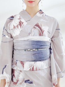 画像15: 【即日発送】【浴衣セール！】ロマンティックピオニー浴衣 【浴衣3点セット 浴衣/帯/下駄】 [YMT] (15)