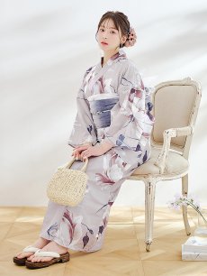 画像6: 【即日発送】【浴衣セール！】ロマンティックピオニー浴衣 【浴衣3点セット 浴衣/帯/下駄】 [YMT] (6)