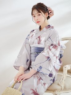 画像9: 【即日発送】【浴衣セール！】ロマンティックピオニー浴衣 【浴衣3点セット 浴衣/帯/下駄】 [YMT] (9)