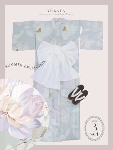 画像26: 【即日発送！】アイシーフラワー牡丹浴衣 【浴衣3点セット 浴衣/帯/下駄】 [YMT] (26)
