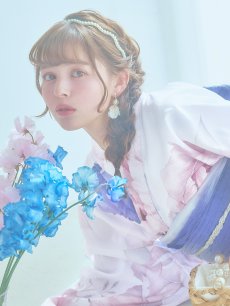 画像18: 【即日発送】ホワイト×ピオニー浴衣 【浴衣3点セット 浴衣/帯/下駄】 [YMT] (18)