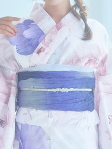 画像20: 【即日発送】ホワイト×ピオニー浴衣 【浴衣3点セット 浴衣/帯/下駄】 [YMT] (20)