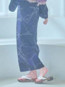 画像19: 【即日発送！】ネイビー夜空浴衣 【浴衣3点セット 浴衣/帯/下駄】 [YMT] (19)