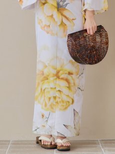画像22: 【即日発送】アンニュイイエローフラワー浴衣 【浴衣3点セット 浴衣/帯/下駄】 [YMT] (22)