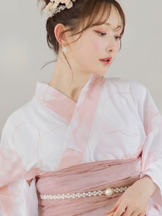 画像22: 【即日発送】ニュアンスピンクフラワー浴衣 【浴衣3点セット 浴衣/帯/下駄】 [YMT] (22)