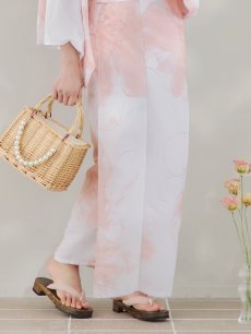 画像23: 【即日発送】ニュアンスピンクフラワー浴衣 【浴衣3点セット 浴衣/帯/下駄】 [YMT] (23)