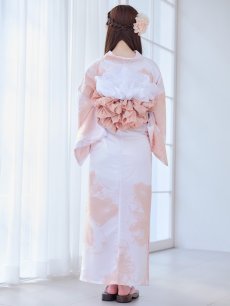 画像17: 【即日発送】ニュアンスピンクフラワー浴衣 【浴衣3点セット 浴衣/帯/下駄】 [YMT] (17)
