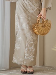 画像21: 【即日発送】ニュアンスフラワーベージュ浴衣 【浴衣3点セット 浴衣/帯/下駄】 [YMT] (21)