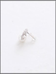 画像3: 【ピアス】ビジューリボンパールピアス【Fサイズ/1カラー】[OF02] (3)