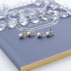画像6: 【アクセサリー：ピアス】パールビジューリボンピアス【Fサイズ/2カラー】[OF08] (6)