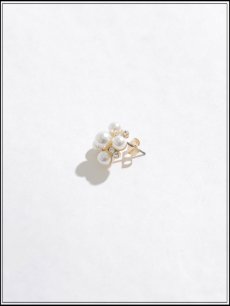 画像3: 【ピアス】ゴールド大粒パールビジューピアス【YN】【Fサイズ/1カラー】[OF02] PI130 (3)