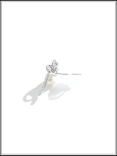 画像4: 【ピアス】ビジューリボンパールピアス【Fサイズ/1カラー】[OF02] 【YN】 (4)