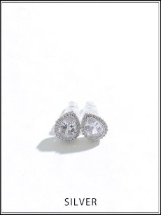 画像2: 【ピアス】ティアドロップストーンピアス【Fサイズ/1カラー】[OF02] (2)