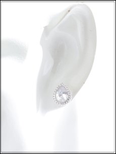 画像4: 【ピアス】ティアドロップストーンピアス【Fサイズ/1カラー】[OF02] (4)