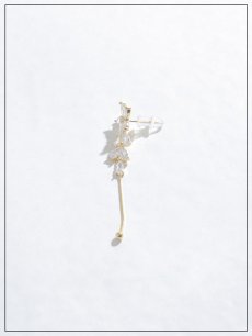 画像4: 【ピアス】フラワードロップビジューロングピアス【Fサイズ/2カラー】[OF02] (4)