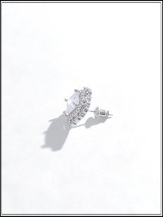 画像3: 【ピアス】スクエアストーンピアス【Fサイズ/1カラー】[OF02] (3)