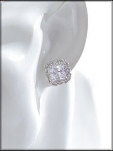 画像4: 【ピアス】スクエアストーンピアス【Fサイズ/1カラー】[OF02] (4)