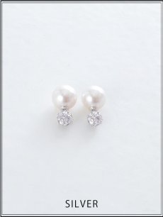 画像2: 【ピアス】大粒パールビジューピアス【Fサイズ/1カラー】[OF02] (2)