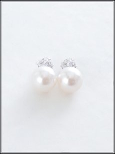 画像3: 【ピアス】大粒パールビジューピアス【Fサイズ/1カラー】[OF02] (3)