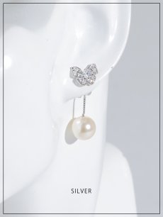 画像3: 【ピアス】バタフライパールビジューピアス【Fサイズ/1カラー】[OF02] (3)