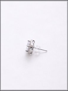 画像3: 【ピアス】ラウンドビジュースクエアピアス【Fサイズ/1カラー】[OF02] (3)