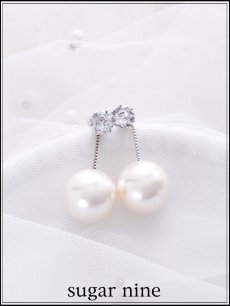 画像1: 【ピアス】ビジューパールピアス【Fサイズ/1カラー】[OF02] (1)