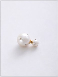 画像4: 【ピアス】ビジューダブルパールピアス【Fサイズ/1カラー】[OF02] (4)