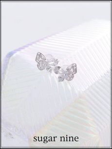 画像1: 【ピアス】アシンメトリーバタフライビジューピアス【Fサイズ/1カラー】[OF02] (1)