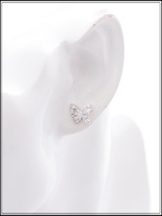 画像4: 【ピアス】アシンメトリーバタフライビジューピアス【Fサイズ/1カラー】[OF02] (4)