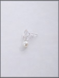 画像3: 【ピアス】シルバーバタフライパールピアス【Fサイズ/1カラー】[OF02] (3)