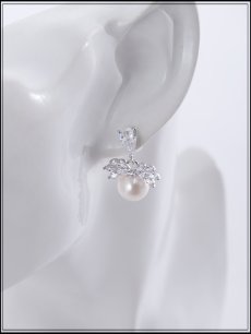 画像3: 【ピアス】ドロップビジューパールピアス【Fサイズ/1カラー】[OF02] (3)