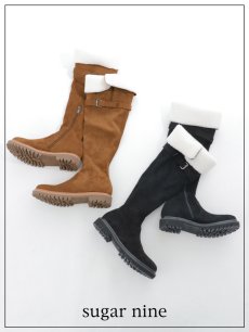 画像1: ベルトボアロングブーツ【37-39サイズ/2カラー】[OF03] 【YN】 (1)