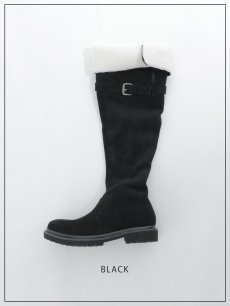 画像2: ベルトボアロングブーツ【37-39サイズ/2カラー】[OF03] 【YN】 (2)
