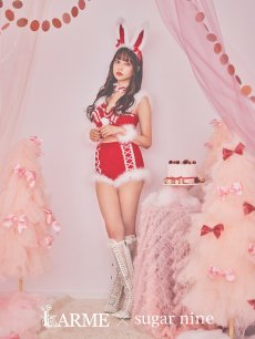 画像3: 【即日発送】セットアップバニーサンタ【sugar nine サンタコス 8点セット】【S-Lサイズ/2カラー】[OF04] (3)